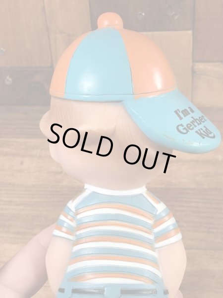 ガーバーキッド　ビンテージ　スクイーズドール　企業キャラクター　ソフビ人形　80年代