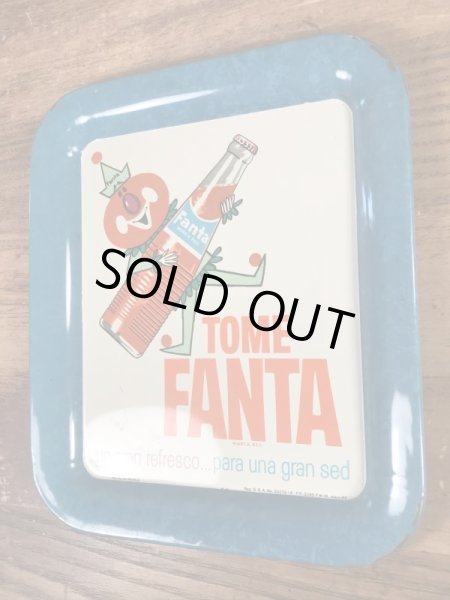 ファンタオレンジ　ヴィンテージ　Tinトレー　アドバタイジングキャラクター　企業物　60’s