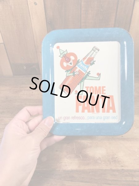 ファンタオレンジ　ヴィンテージ　Tinトレー　アドバタイジングキャラクター　企業物　60’s