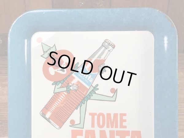 ファンタオレンジ　ビンテージ　トレイ　企業キャラクター　ノベルティ　60年代