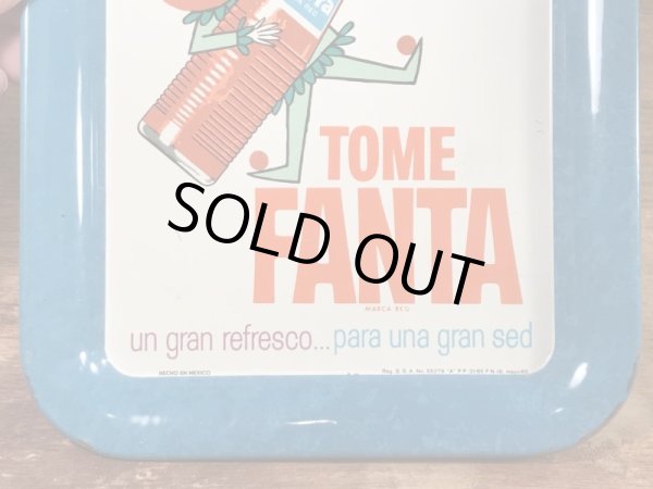 ファンタオレンジ　ヴィンテージ　Tinトレー　アドバタイジングキャラクター　企業物　60’s