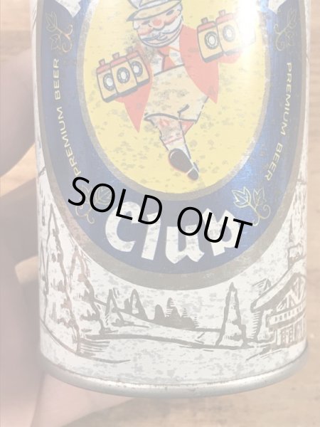 Bauarian Club　ヴィンテージ　Tin缶　企業キャラクター　ビール　60~70’s