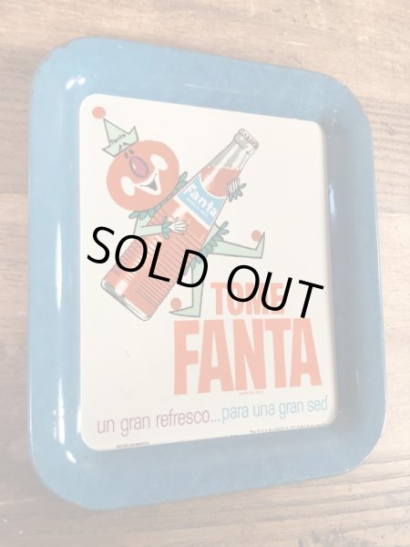 ファンタオレンジ　ビンテージ　トレイ　企業キャラクター　ノベルティ　60年代