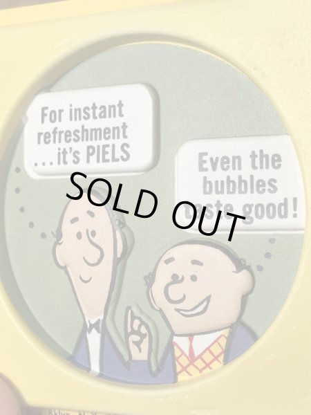 ピールズビール　ビンテージ　コースター　アドバタイジングキャラクター　企業物　70年代