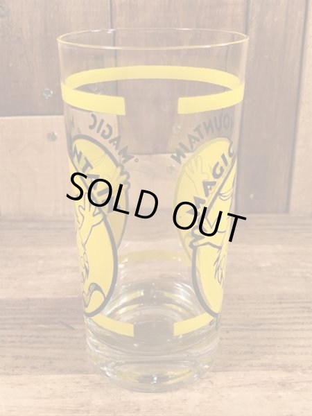 マジックマウンテントロール　ヴィンテージ　ガラスコップ　企業キャラクター　マスコットキャラクター　70’s