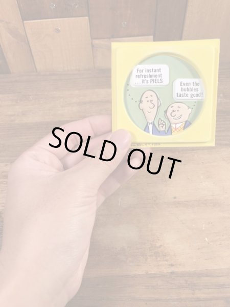 ピールズビール　ビンテージ　コースター　アドバタイジングキャラクター　企業物　70年代