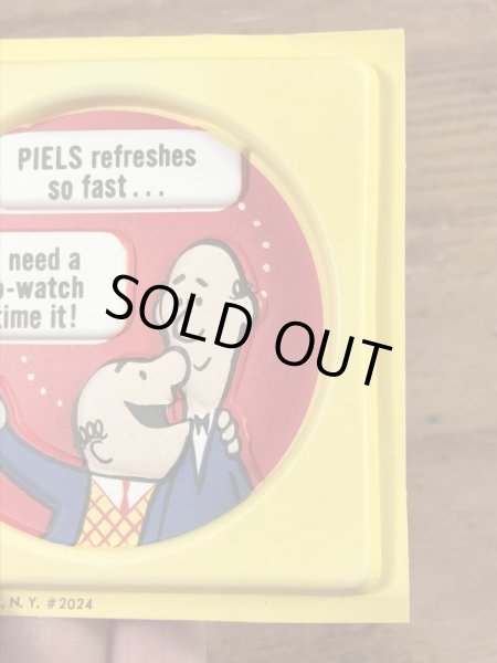 ピールズビール ヴィンテージ コースター アドバタイジングキャラクター 企業物 70’s