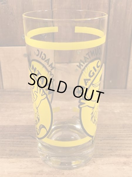 マジックマウンテントロール　ヴィンテージ　ガラスコップ　企業キャラクター　マスコットキャラクター　70’s