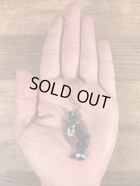 オールドクロウ　ヴィンテージ　キーホルダー　企業キャラクター　ウイスキー　50~60’s