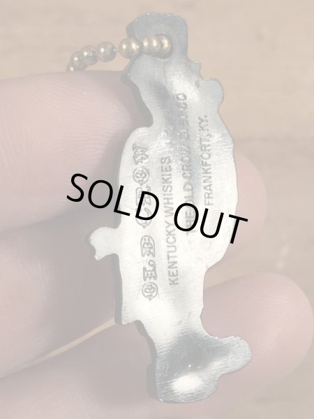 オールドクロウ　ヴィンテージ　キーホルダー　企業キャラクター　ウイスキー　50~60’s