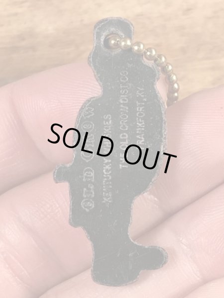 オールドクロウ　ヴィンテージ　キーホルダー　企業キャラクター　ウイスキー　50~60’s