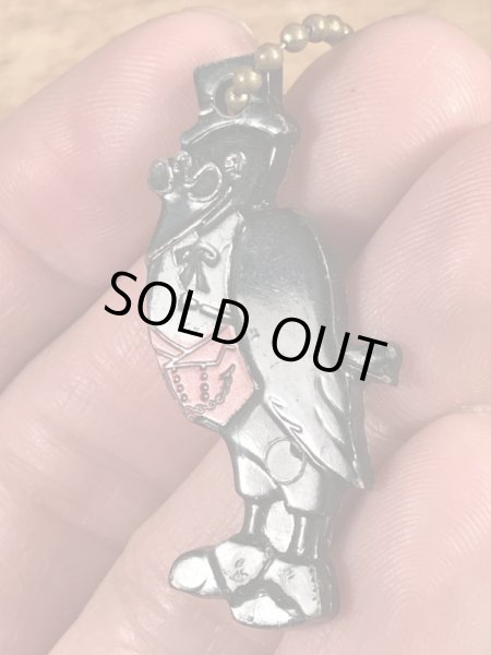 オールドクロウ　ヴィンテージ　キーホルダー　アドバタイジングキャラクター　企業物　50~60’s