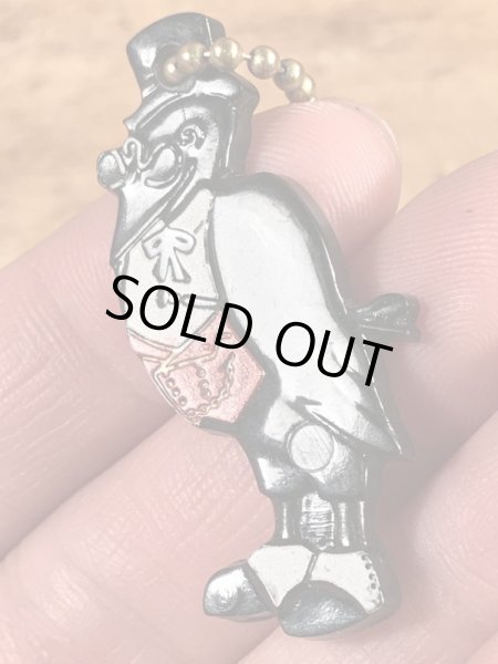 オールドクロウ　ヴィンテージ　キーホルダー　企業キャラクター　ウイスキー　50~60’s