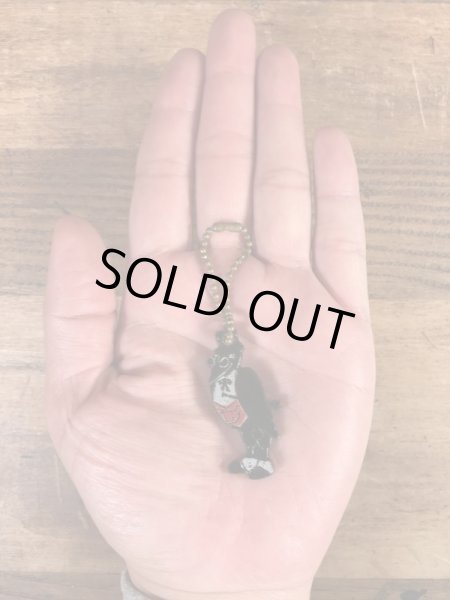 オールドクロウ　ヴィンテージ　キーホルダー　アドバタイジングキャラクター　企業物　50~60’s