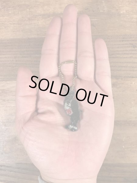 オールドクロウ　ヴィンテージ　キーホルダー　企業キャラクター　ウイスキー　50~60’s