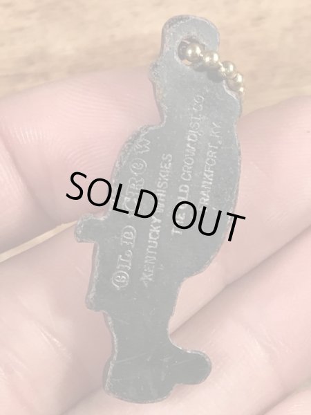 オールドクロウ　ヴィンテージ　キーホルダー　企業キャラクター　ウイスキー　50~60’s