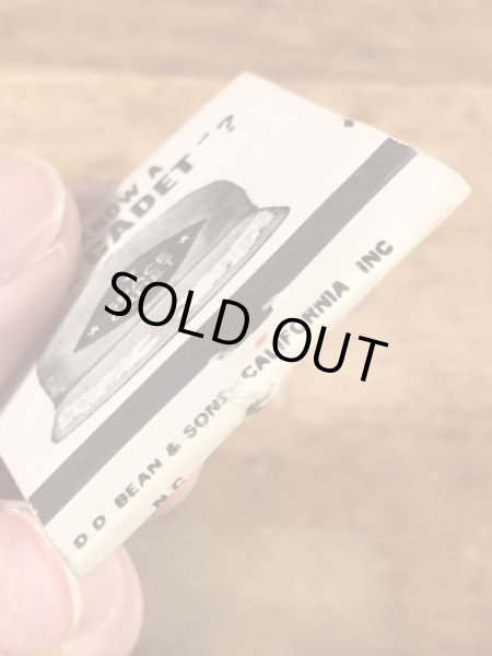 スペースカデット　ヴィンテージ　マッチブック　60~70’s