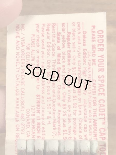 スペースカデット　ヴィンテージ　マッチブック　60~70’s