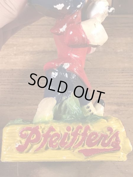 Pfeiffer's Beer　ヴィンテージ　店頭用ディスプレイ　企業キャラクター　スタチュー　50’s