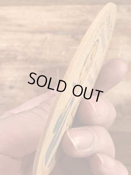 ピールズビール　ビンテージ　コースター　企業キャラクター　ノベルティ　60年代