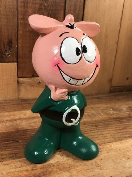 クイスプ　ビンテージ　コインバンクドール　アドバタイジングキャラクター　企業物　90年代