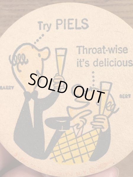 バート＆ハリー　ビンテージ　コースター　アドバタイジングキャラクター　企業物　60年代