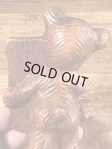 クマ　ビンテージ　湿度計　置物　50年代