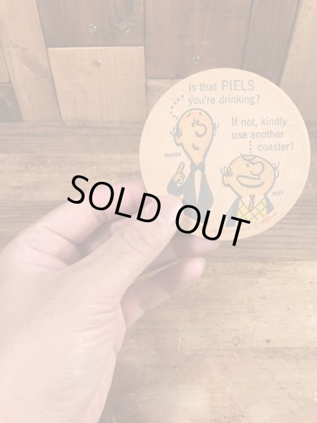 バート＆ハリー　ヴィンテージ　コースター　アドバタイジングキャラクター　企業物　60’s