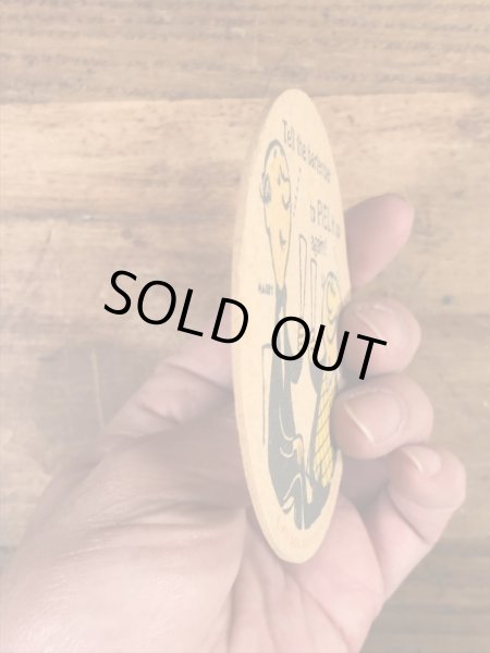 Piels Beer　ビンテージ　コースター　企業キャラクター　ノベルティ　60年代