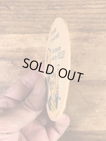 ピールズビール　ビンテージ　コースター　アドバタイジングキャラクター　企業物　60年代