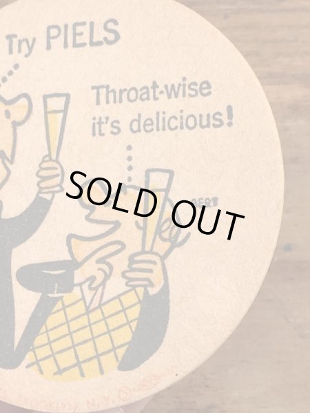 バート＆ハリー　ビンテージ　コースター　アドバタイジングキャラクター　企業物　60年代