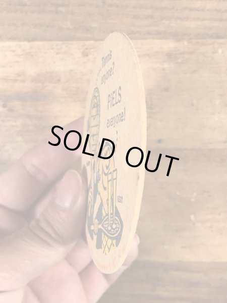 Piels Beer　ビンテージ　コースター　アドバタイジングキャラクター　企業物　60年代