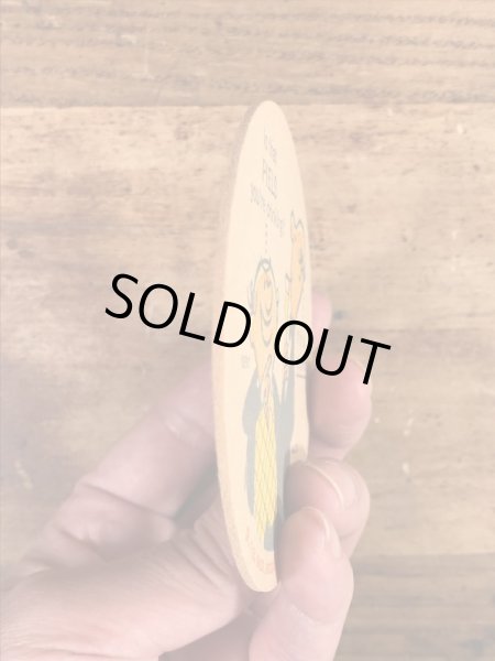 ピールズビール　ビンテージ　コースター　企業キャラクター　ノベルティ　60年代