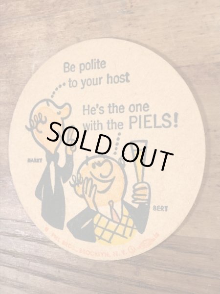 バート＆ハリー　ヴィンテージ　コースター　企業キャラクター　ノベルティ　60’s