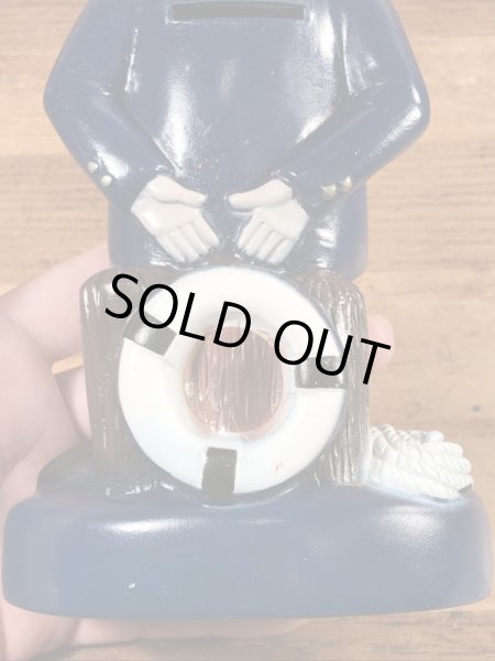 キャプテンマリン　ヴィンテージ　貯金箱フィギュア　企業キャラクター　ノベルティ　70’s