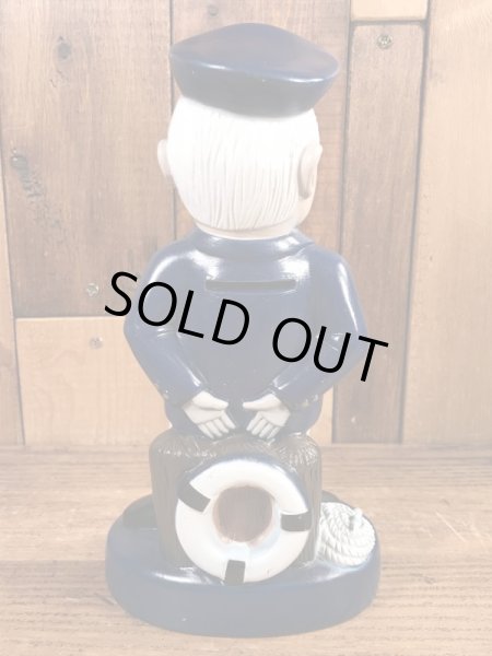 キャプテンマリン　ヴィンテージ　貯金箱フィギュア　企業キャラクター　ノベルティ　70’s