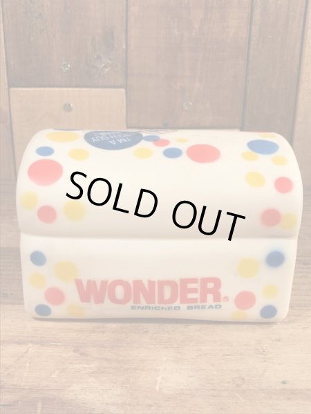 ワンダーブレッド ヴィンテージ 貯金箱 企業キャラクター ソフビ 70’s