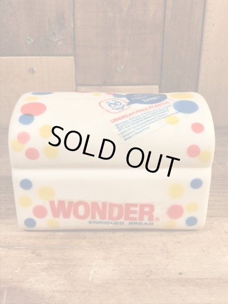 ワンダーブレッド ヴィンテージ 貯金箱 企業キャラクター ソフビ 70’s