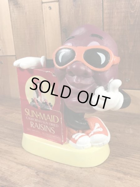 カリフォルニアレーズン　ヴィンテージ　貯金箱フィギュア　アドバタイジングキャラクター　企業物　80’s