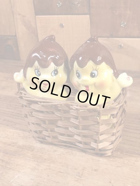 Tasty Freeze　ヴィンテージ　ソルト&ペッパー　企業キャラクター　ティーアンドエフ　60’s