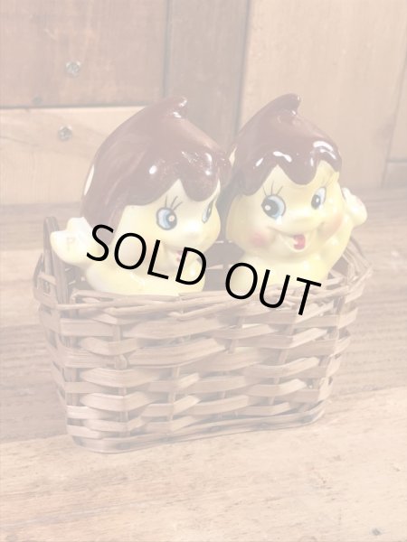 ティー&エフ　ビンテージ　ソルトアンドペッパー　アドバタイジングキャラクター　企業物　60年代