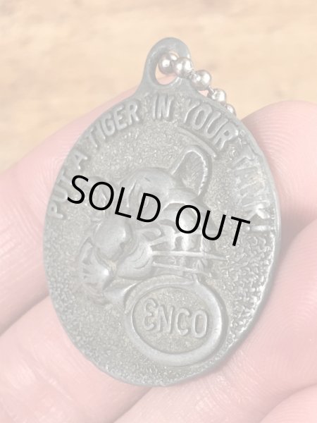 Enco　ヴィンテージ　キーホルダー　企業キャラクター　エッソタイガー　60’s