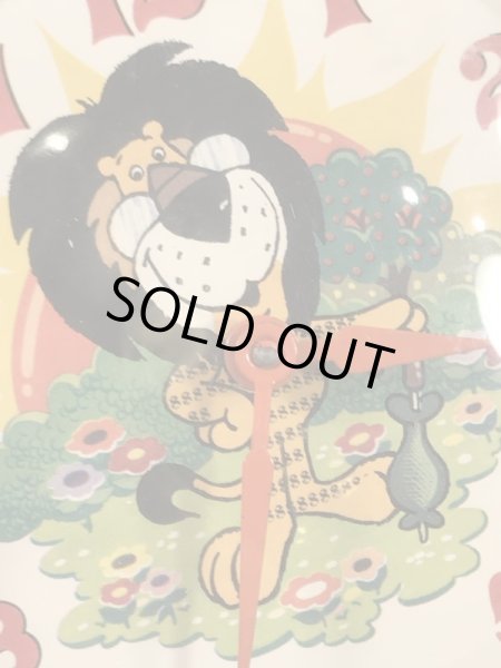 ヒューバートザライオン　ビンテージ　アラームクロック　企業キャラクター　アドバタイジング　70年代