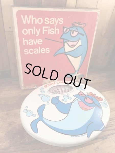 チャーリーツナ　ビンテージ　体重計　アドバタイジングキャラクター　企業物　70年代