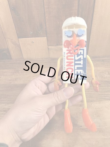 Mr. Nestle's Crunch　ヴィンテージ　Funny Bend　企業キャラクター　ベンダブルフィギュア　60’s