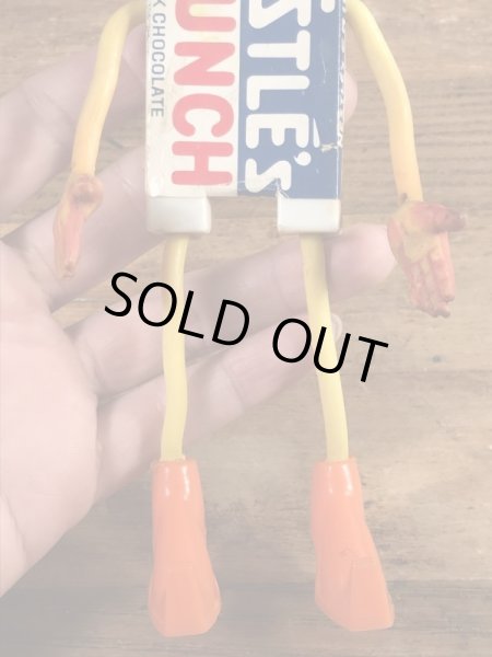 Mr. Nestle's Crunch　ヴィンテージ　Funny Bend　企業キャラクター　ベンダブルフィギュア　60’s