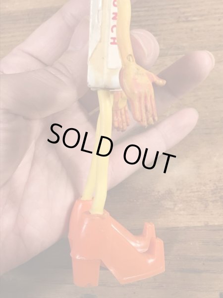 Mr. Nestle's Crunch　ヴィンテージ　Funny Bend　企業キャラクター　ベンダブルフィギュア　60’s