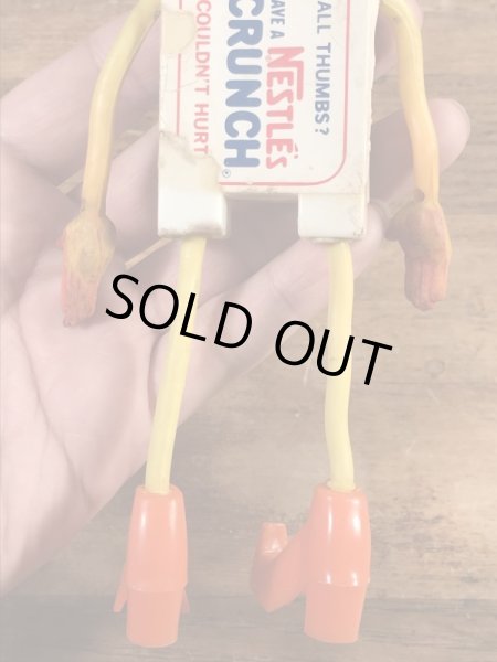 Mr. Nestle's Crunch　ヴィンテージ　Funny Bend　企業キャラクター　ベンダブルフィギュア　60’s