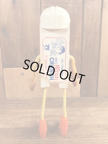 Mr. Nestle's Crunch　ヴィンテージ　Funny Bend　企業キャラクター　ベンダブルフィギュア　60’s