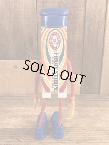 Mr. Fruit Stripe　ヴィンテージ　Funny Bend　企業キャラクター　ベンダブルフィギュア　60’s